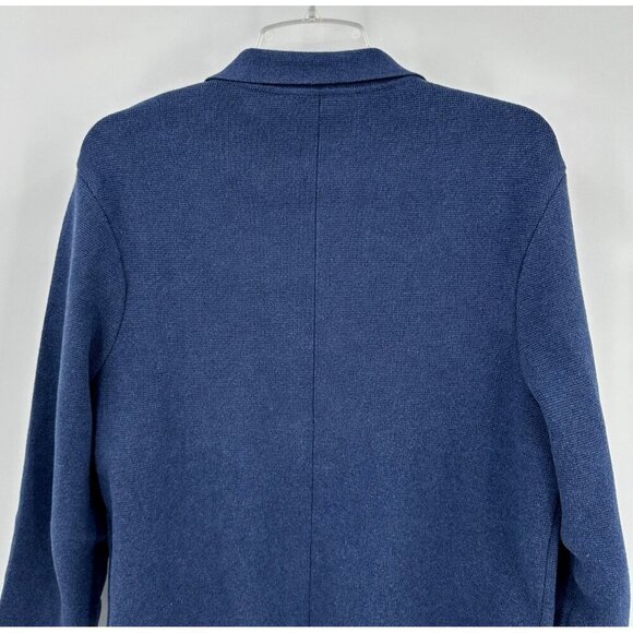PAUL JAMES jacket blazer cardigan sweater unstructured 100% cotton knit short M - Picture 6 of 10